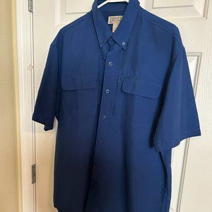 Men’s Duluth Trading Co. Short Sleeve Shirt – Blue- Size L